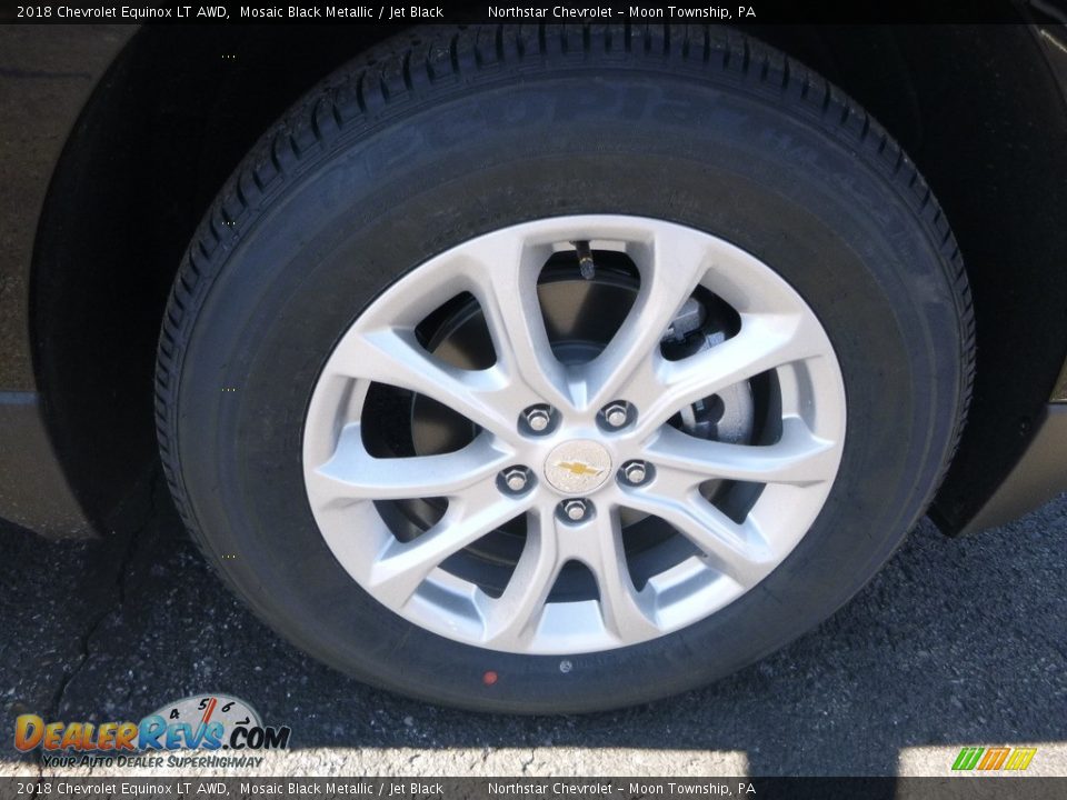 2018 Chevrolet Equinox LT AWD Mosaic Black Metallic / Jet Black Photo #8