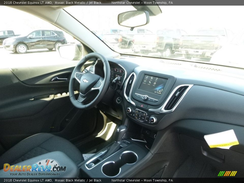 2018 Chevrolet Equinox LT AWD Mosaic Black Metallic / Jet Black Photo #10