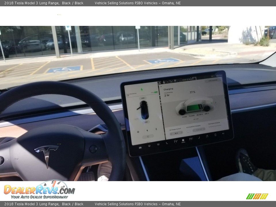 2018 Tesla Model 3 Long Range Black / Black Photo #3