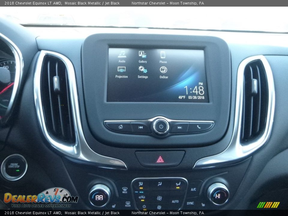 2018 Chevrolet Equinox LT AWD Mosaic Black Metallic / Jet Black Photo #17