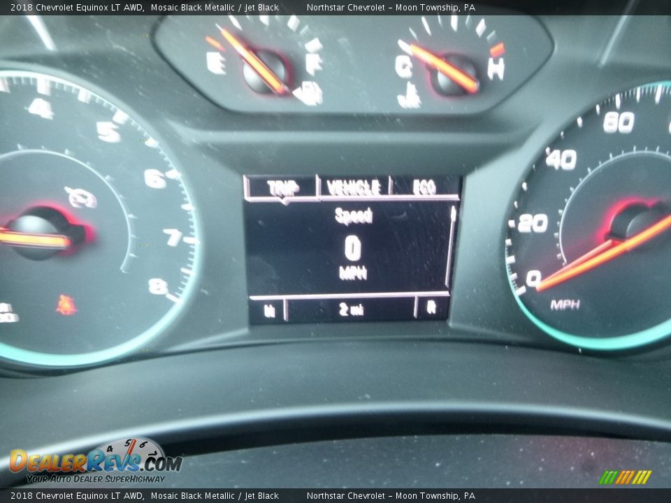 2018 Chevrolet Equinox LT AWD Mosaic Black Metallic / Jet Black Photo #20