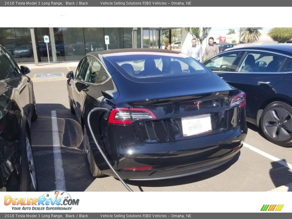 2018 Tesla Model 3 Long Range Black / Black Photo #13