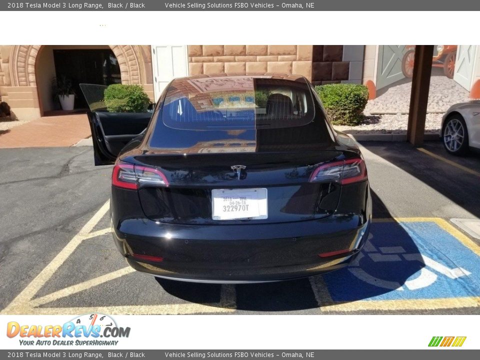 2018 Tesla Model 3 Long Range Black / Black Photo #16
