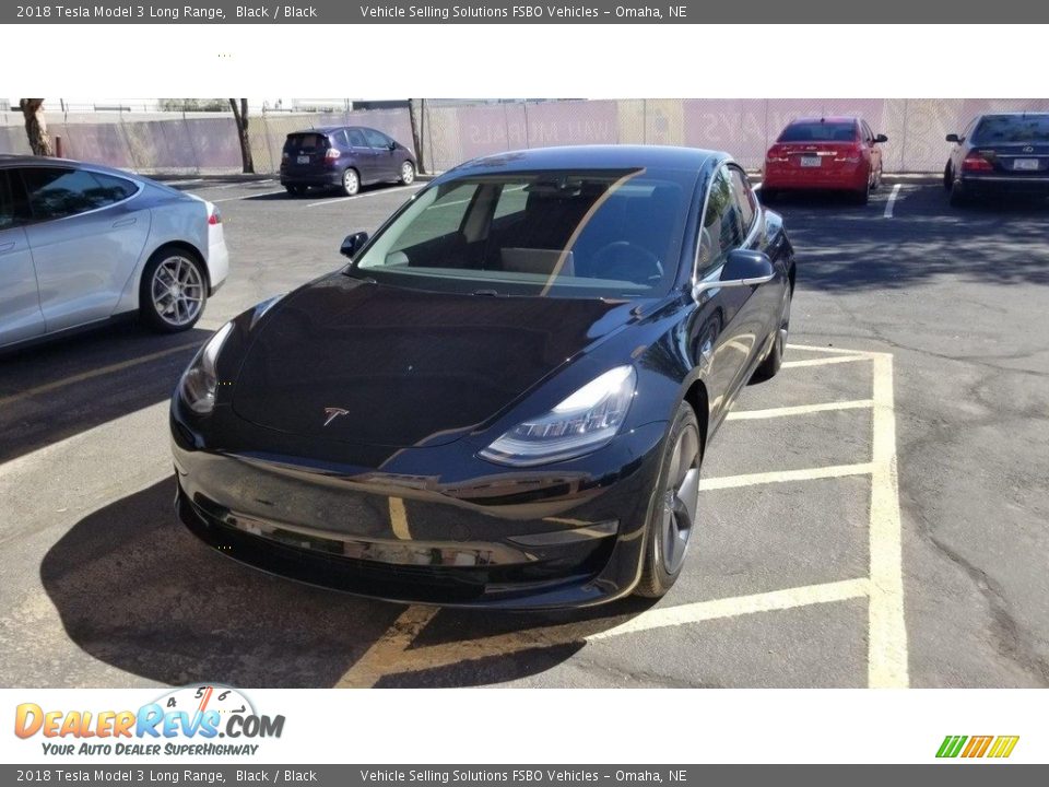 2018 Tesla Model 3 Long Range Black / Black Photo #19