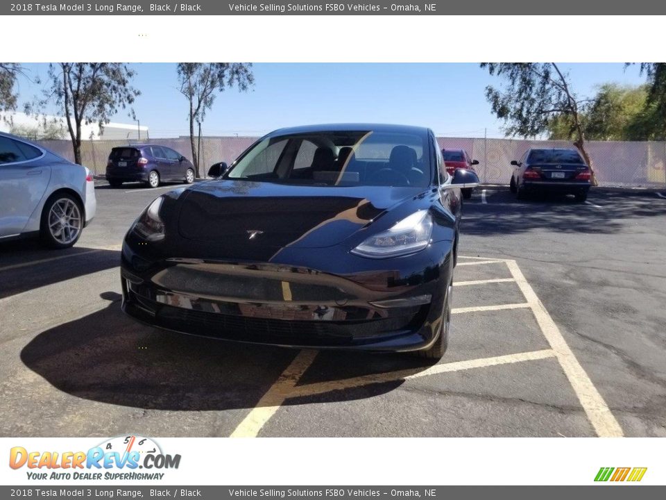 2018 Tesla Model 3 Long Range Black / Black Photo #21