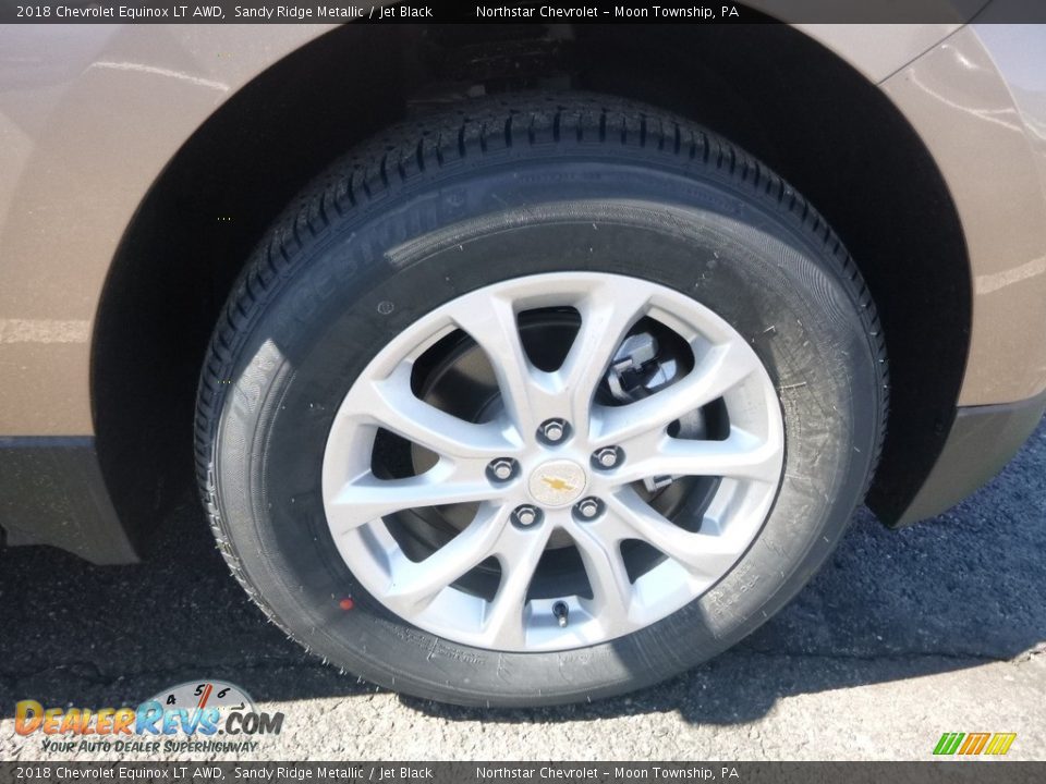 2018 Chevrolet Equinox LT AWD Sandy Ridge Metallic / Jet Black Photo #9