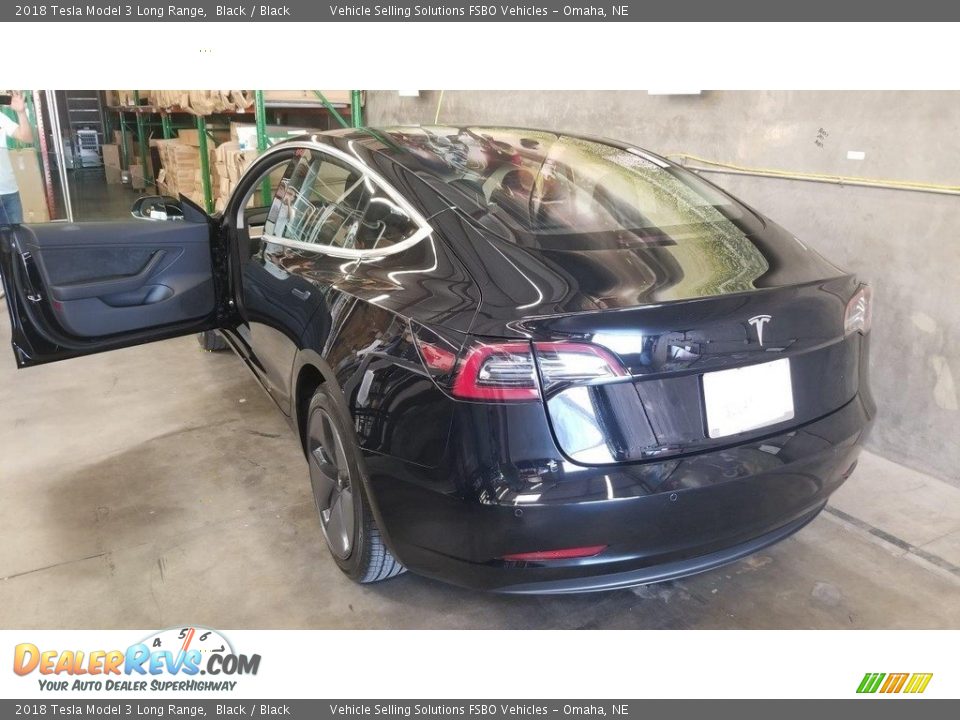 2018 Tesla Model 3 Long Range Black / Black Photo #24