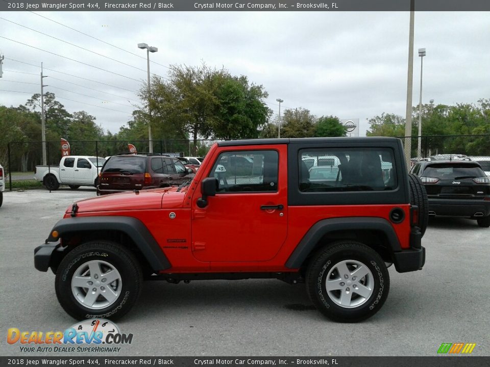 2018 Jeep Wrangler Sport 4x4 Firecracker Red / Black Photo #2