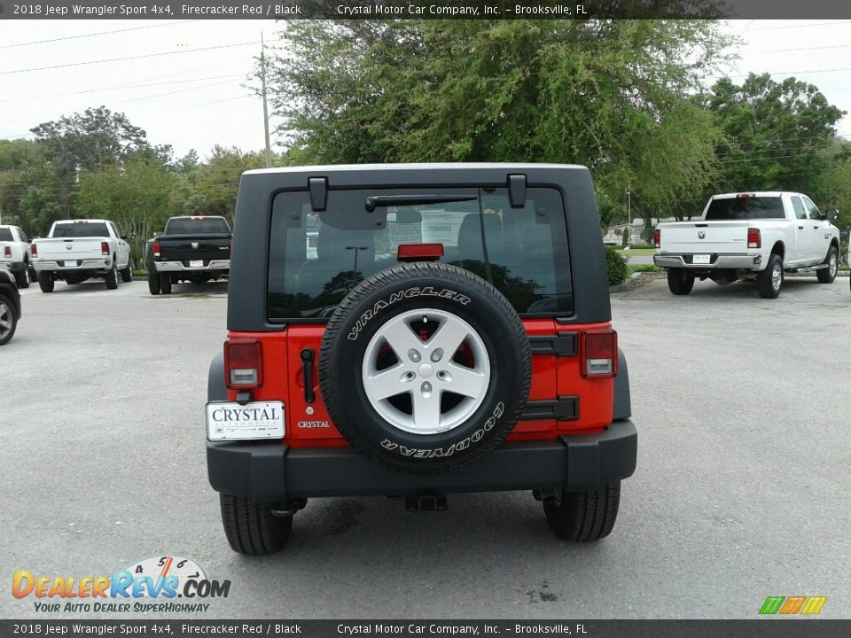 2018 Jeep Wrangler Sport 4x4 Firecracker Red / Black Photo #4