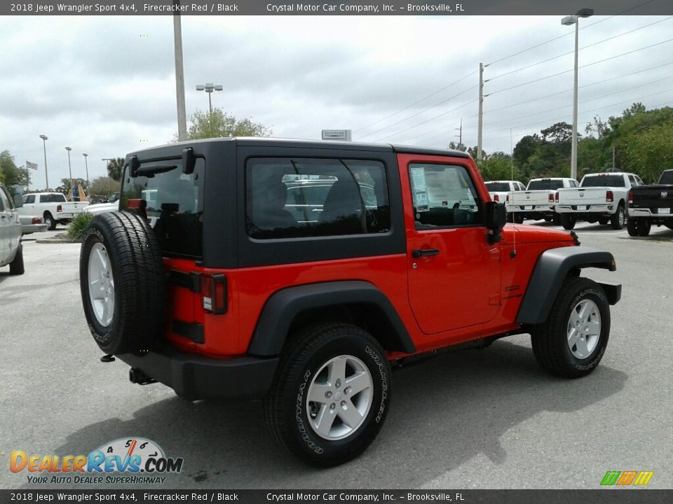 2018 Jeep Wrangler Sport 4x4 Firecracker Red / Black Photo #5
