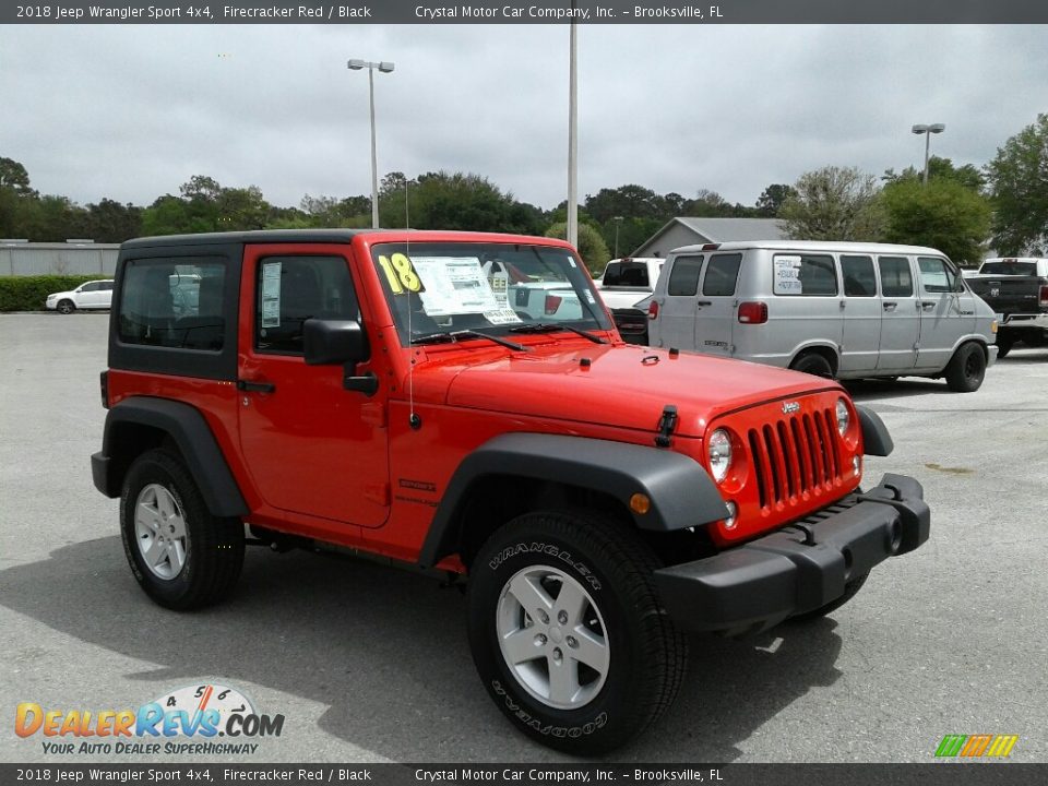 2018 Jeep Wrangler Sport 4x4 Firecracker Red / Black Photo #7
