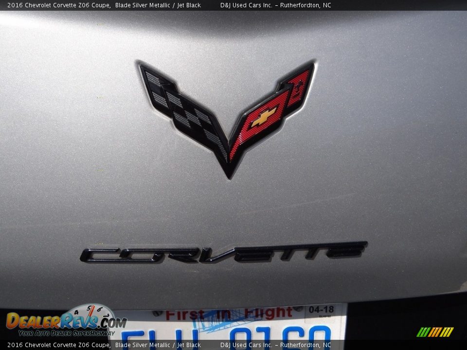 2016 Chevrolet Corvette Z06 Coupe Blade Silver Metallic / Jet Black Photo #15