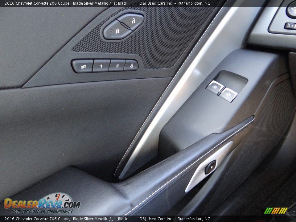 2016 Chevrolet Corvette Z06 Coupe Blade Silver Metallic / Jet Black Photo #28
