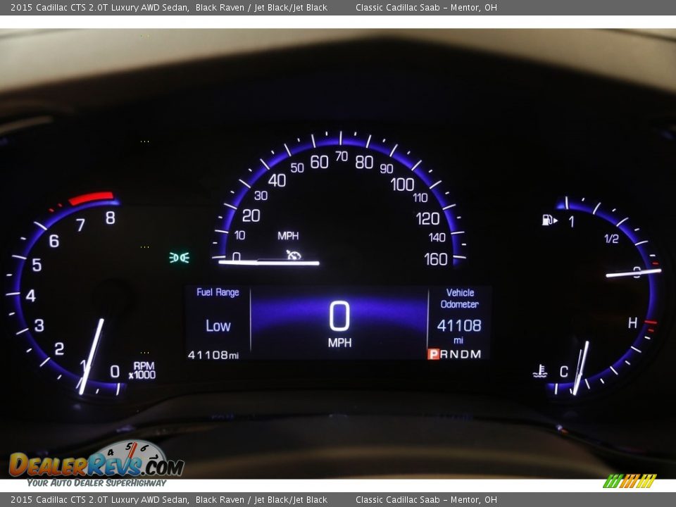 2015 Cadillac CTS 2.0T Luxury AWD Sedan Black Raven / Jet Black/Jet Black Photo #9