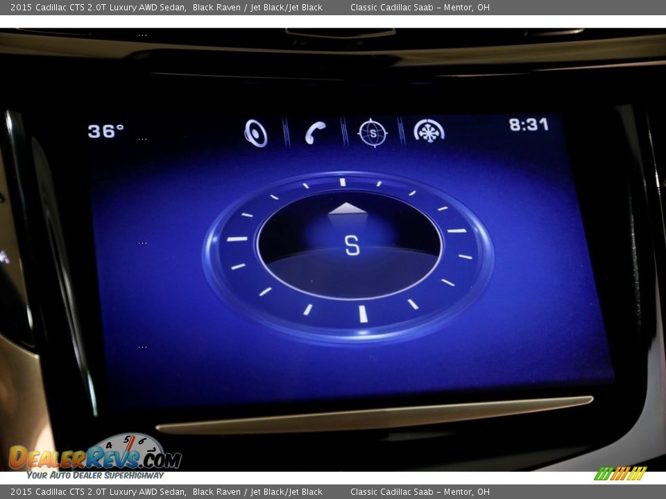 2015 Cadillac CTS 2.0T Luxury AWD Sedan Black Raven / Jet Black/Jet Black Photo #12