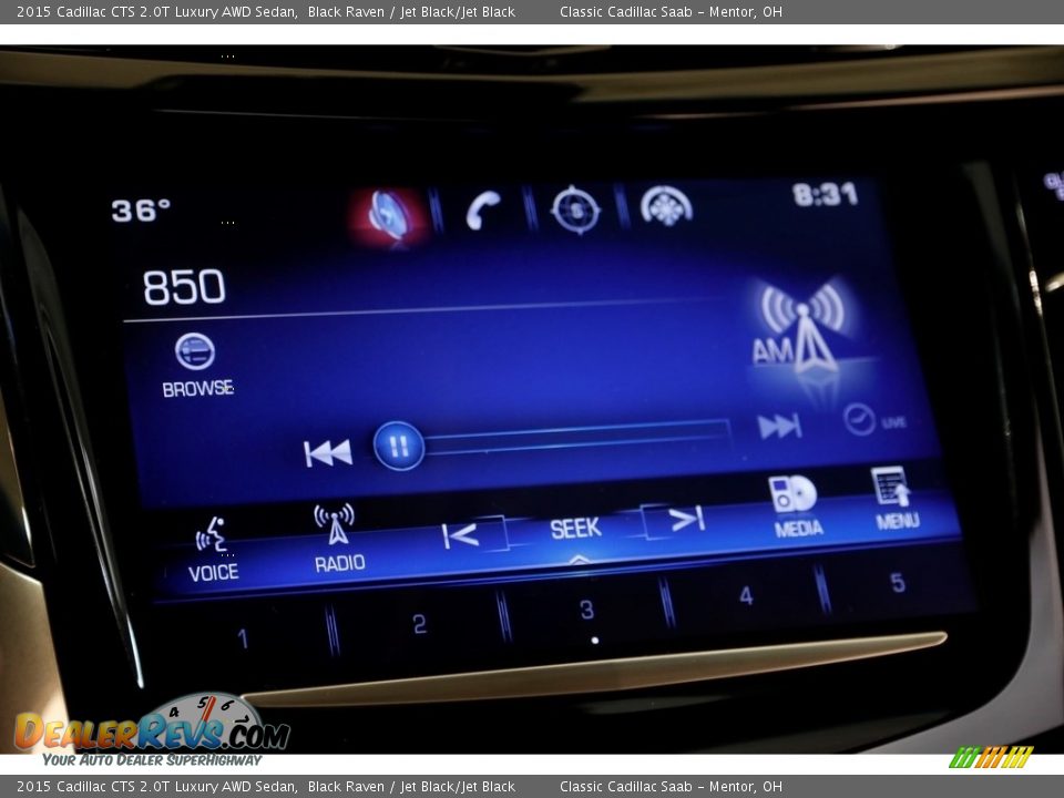 2015 Cadillac CTS 2.0T Luxury AWD Sedan Black Raven / Jet Black/Jet Black Photo #14