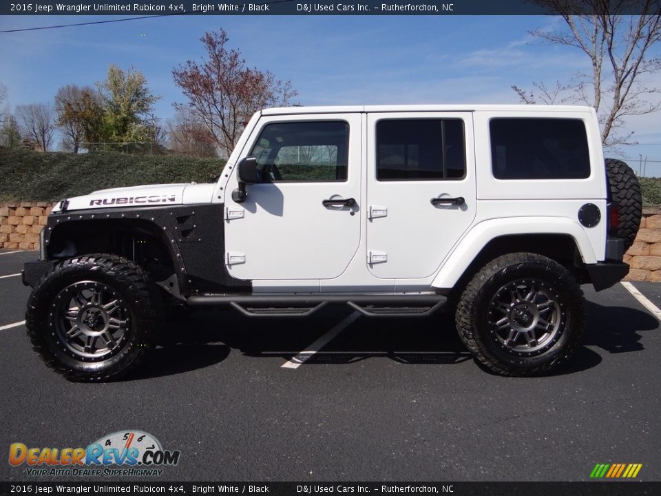 2016 Jeep Wrangler Unlimited Rubicon 4x4 Bright White / Black Photo #4
