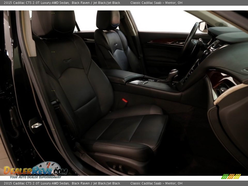 2015 Cadillac CTS 2.0T Luxury AWD Sedan Black Raven / Jet Black/Jet Black Photo #17