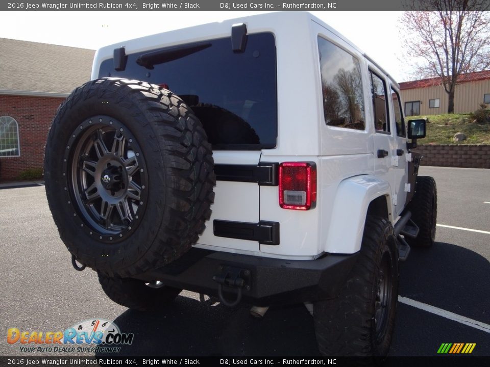 2016 Jeep Wrangler Unlimited Rubicon 4x4 Bright White / Black Photo #8