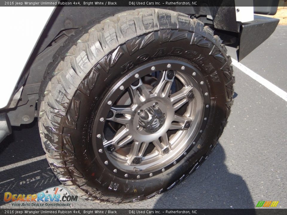 2016 Jeep Wrangler Unlimited Rubicon 4x4 Bright White / Black Photo #18