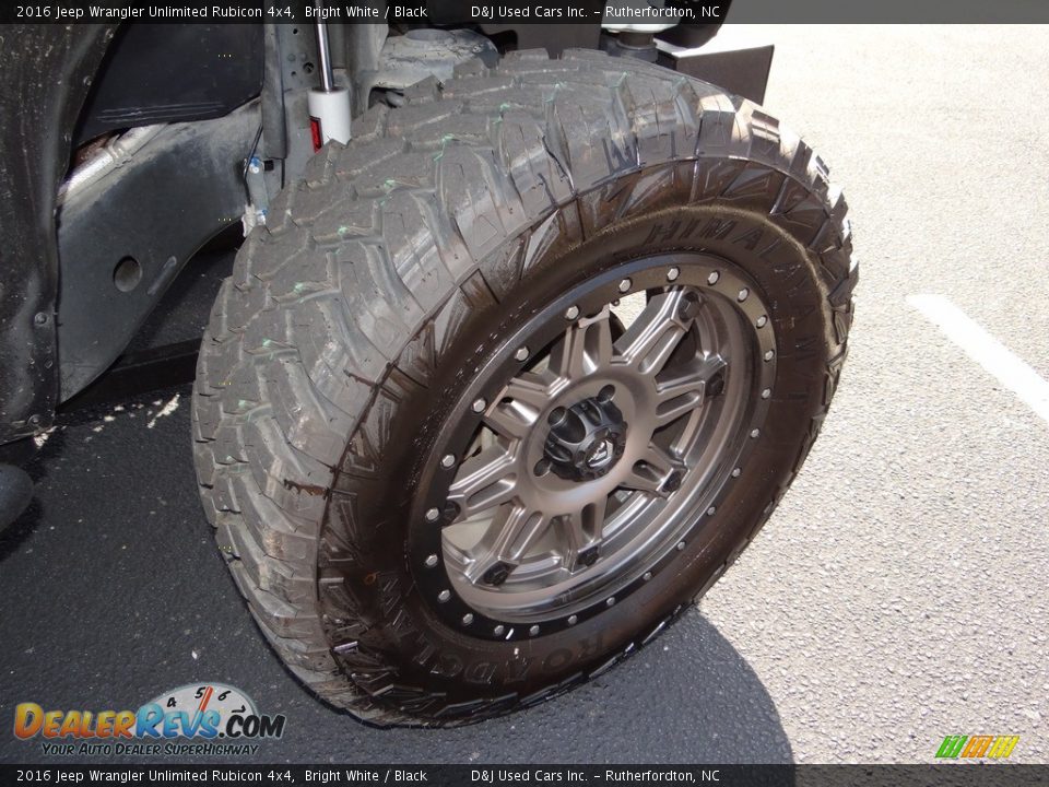 2016 Jeep Wrangler Unlimited Rubicon 4x4 Bright White / Black Photo #20