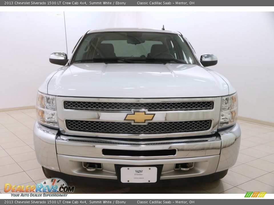 2013 Chevrolet Silverado 1500 LT Crew Cab 4x4 Summit White / Ebony Photo #2