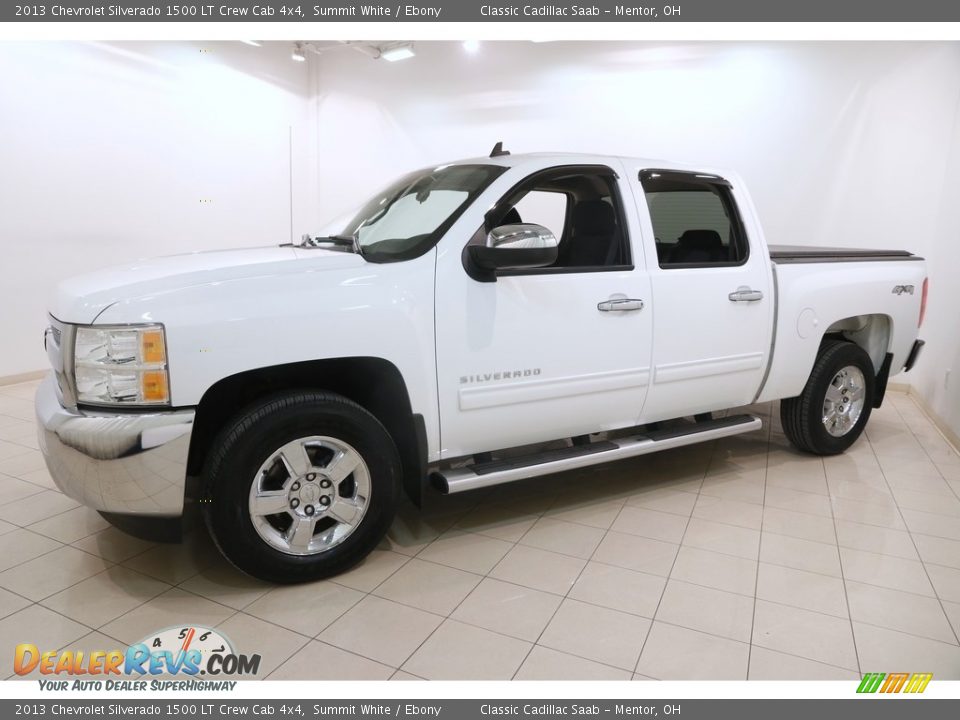 2013 Chevrolet Silverado 1500 LT Crew Cab 4x4 Summit White / Ebony Photo #3