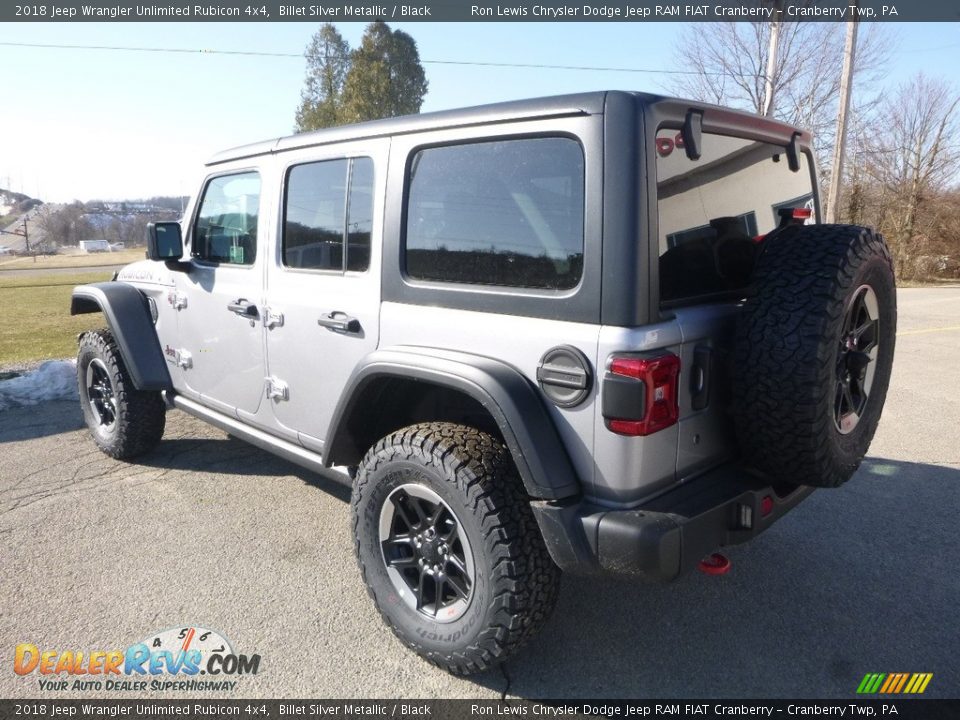 2018 Jeep Wrangler Unlimited Rubicon 4x4 Billet Silver Metallic / Black Photo #3