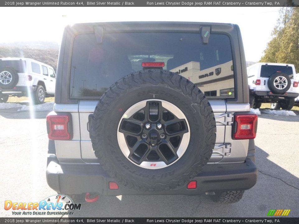 2018 Jeep Wrangler Unlimited Rubicon 4x4 Billet Silver Metallic / Black Photo #4