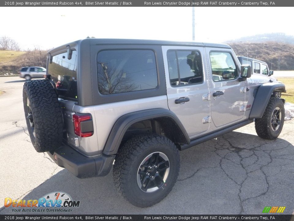 2018 Jeep Wrangler Unlimited Rubicon 4x4 Billet Silver Metallic / Black Photo #5