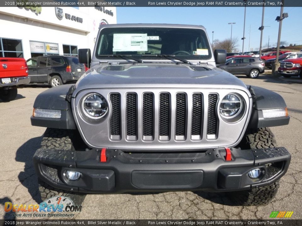 2018 Jeep Wrangler Unlimited Rubicon 4x4 Billet Silver Metallic / Black Photo #8