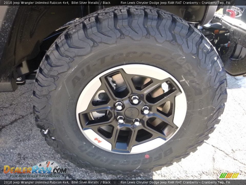2018 Jeep Wrangler Unlimited Rubicon 4x4 Billet Silver Metallic / Black Photo #9