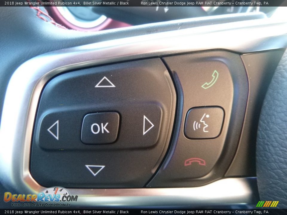 2018 Jeep Wrangler Unlimited Rubicon 4x4 Billet Silver Metallic / Black Photo #19