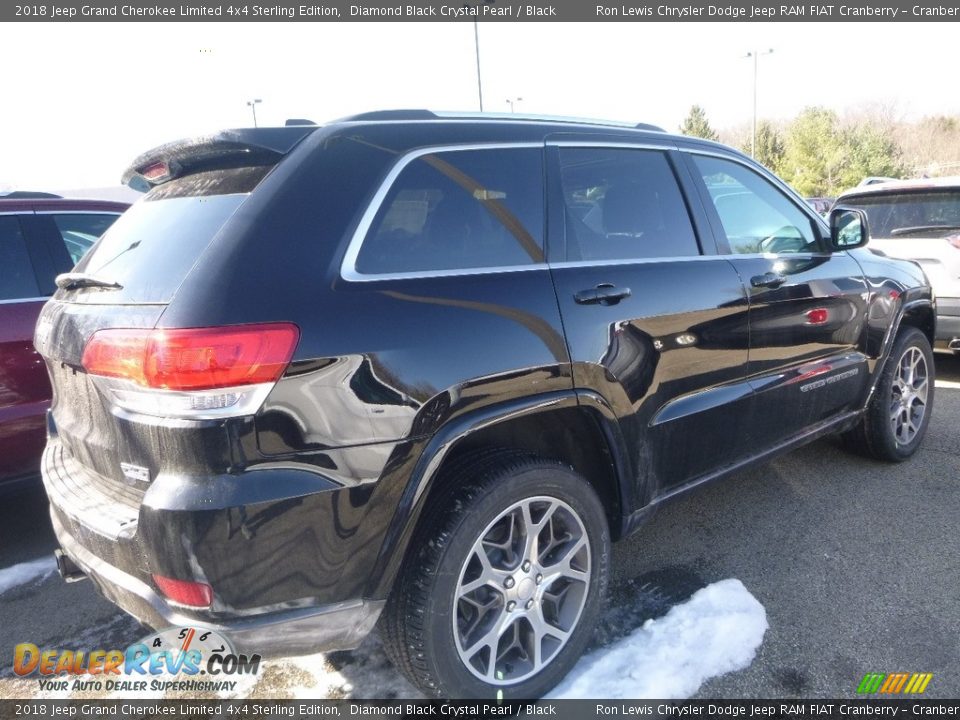 2018 Jeep Grand Cherokee Limited 4x4 Sterling Edition Diamond Black Crystal Pearl / Black Photo #5
