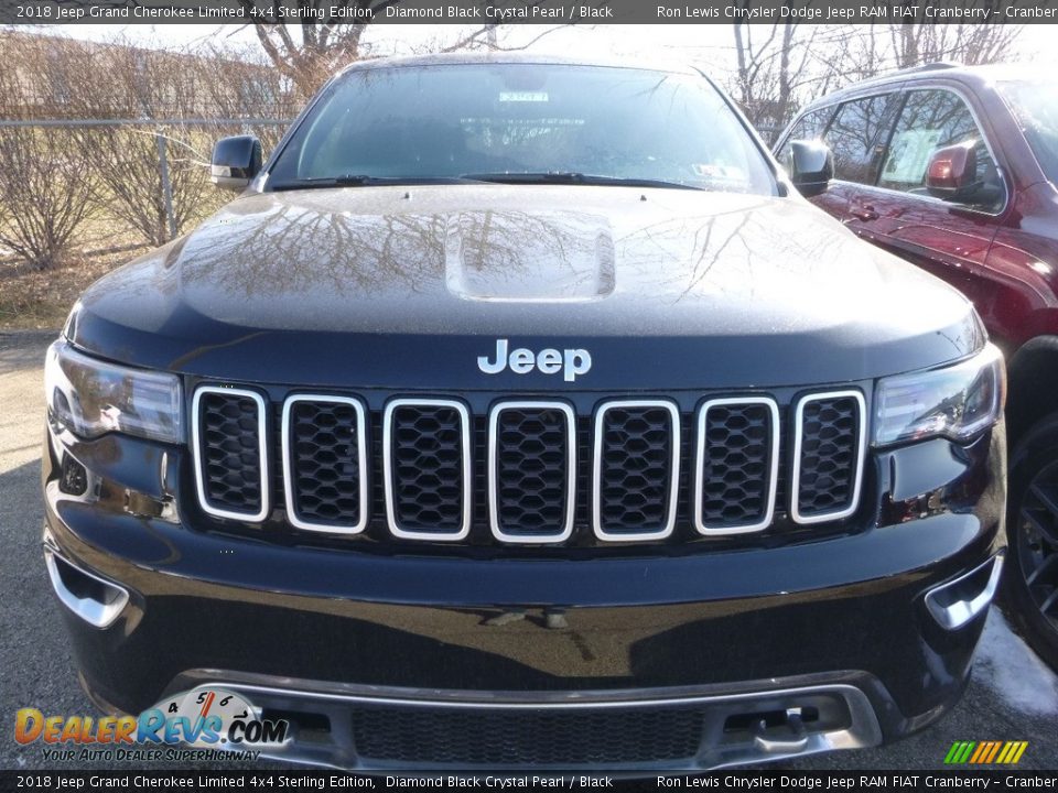 2018 Jeep Grand Cherokee Limited 4x4 Sterling Edition Diamond Black Crystal Pearl / Black Photo #6