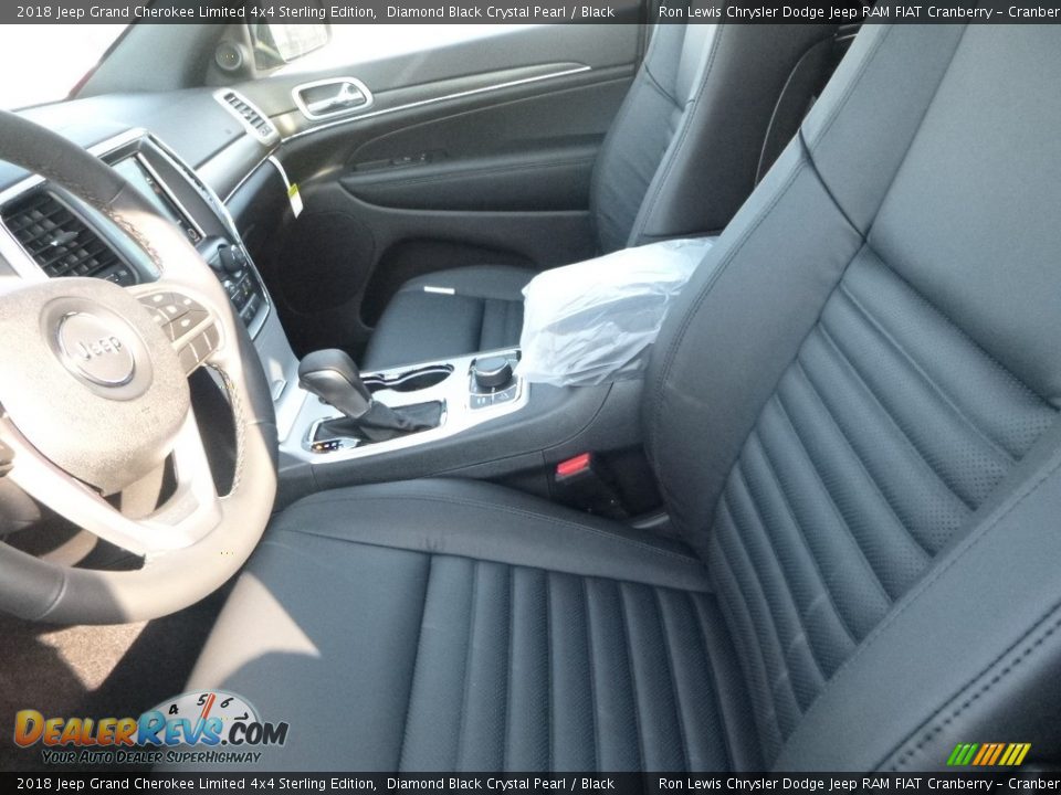 2018 Jeep Grand Cherokee Limited 4x4 Sterling Edition Diamond Black Crystal Pearl / Black Photo #13