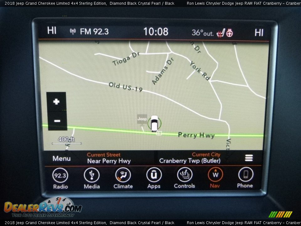 2018 Jeep Grand Cherokee Limited 4x4 Sterling Edition Diamond Black Crystal Pearl / Black Photo #15