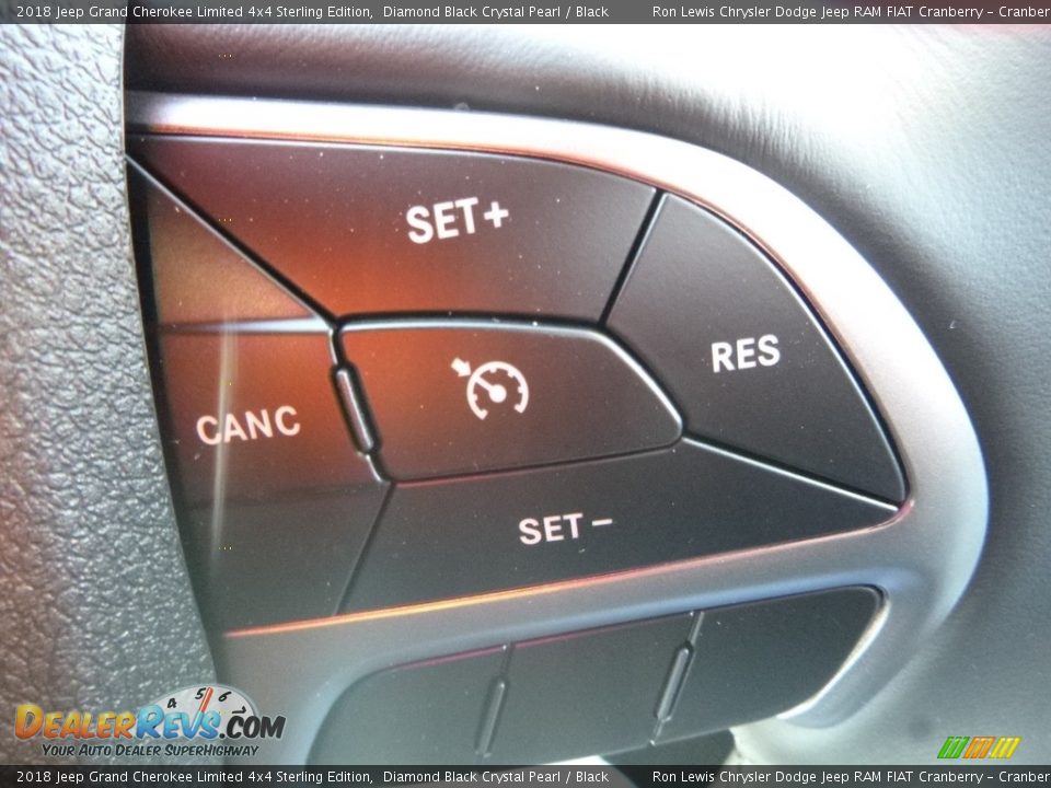 2018 Jeep Grand Cherokee Limited 4x4 Sterling Edition Diamond Black Crystal Pearl / Black Photo #17