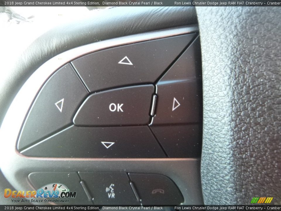 2018 Jeep Grand Cherokee Limited 4x4 Sterling Edition Diamond Black Crystal Pearl / Black Photo #18