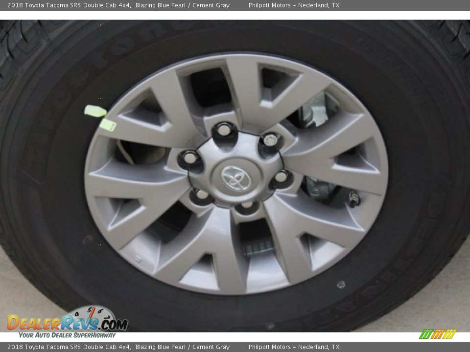 2018 Toyota Tacoma SR5 Double Cab 4x4 Blazing Blue Pearl / Cement Gray Photo #4