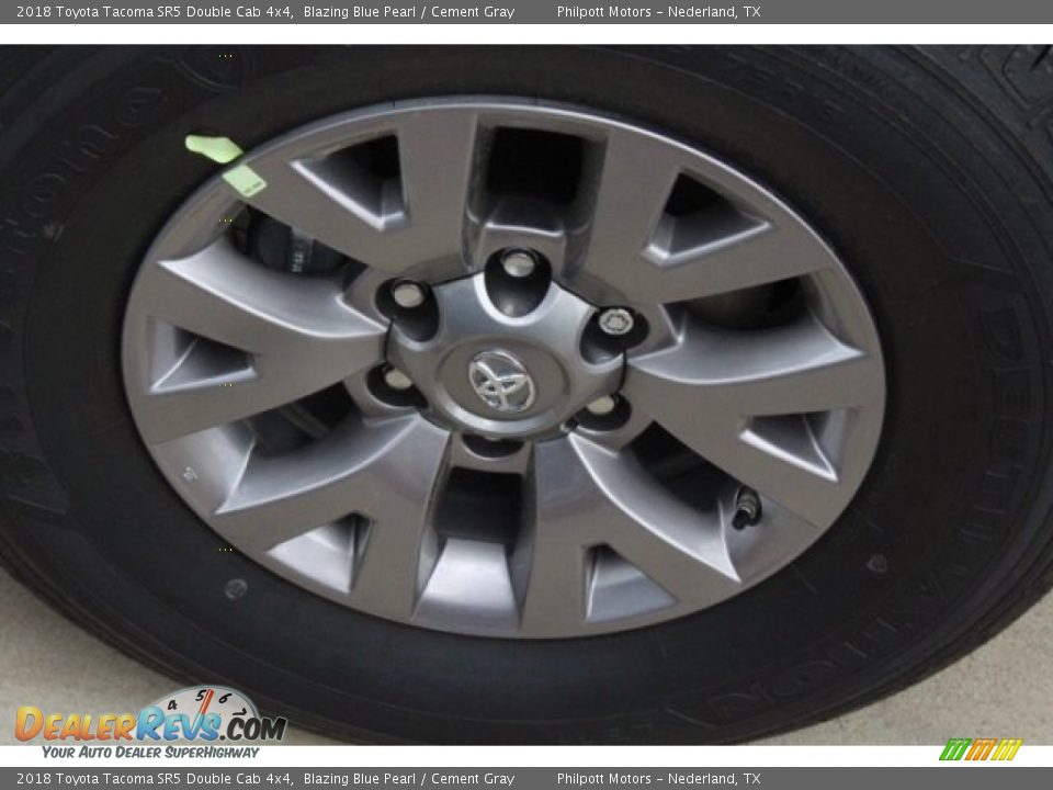 2018 Toyota Tacoma SR5 Double Cab 4x4 Blazing Blue Pearl / Cement Gray Photo #10