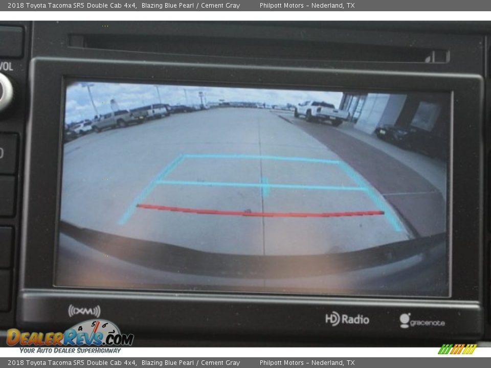 2018 Toyota Tacoma SR5 Double Cab 4x4 Blazing Blue Pearl / Cement Gray Photo #14
