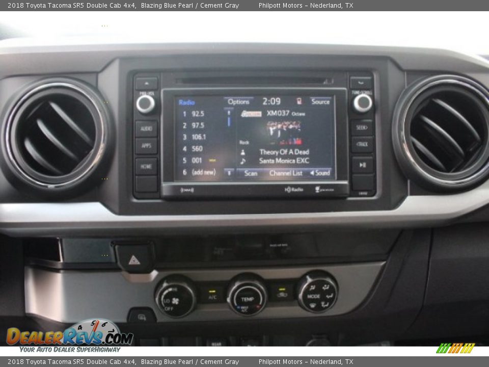2018 Toyota Tacoma SR5 Double Cab 4x4 Blazing Blue Pearl / Cement Gray Photo #15
