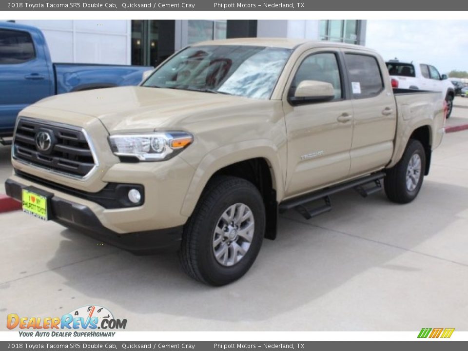 2018 Toyota Tacoma SR5 Double Cab Quicksand / Cement Gray Photo #3