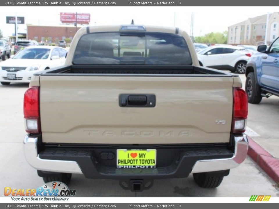 2018 Toyota Tacoma SR5 Double Cab Quicksand / Cement Gray Photo #7