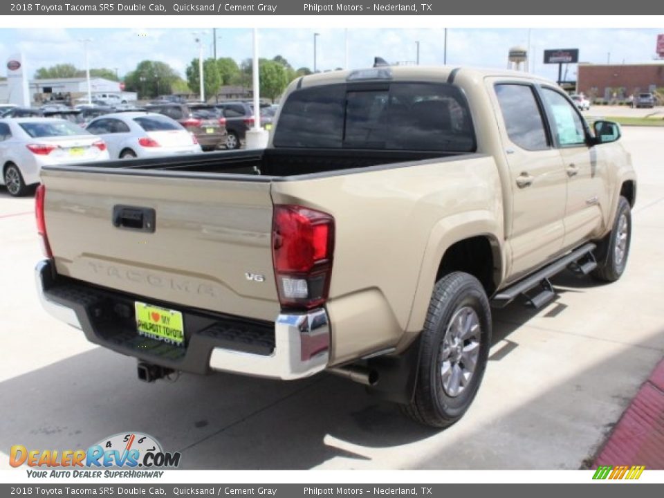 2018 Toyota Tacoma SR5 Double Cab Quicksand / Cement Gray Photo #8