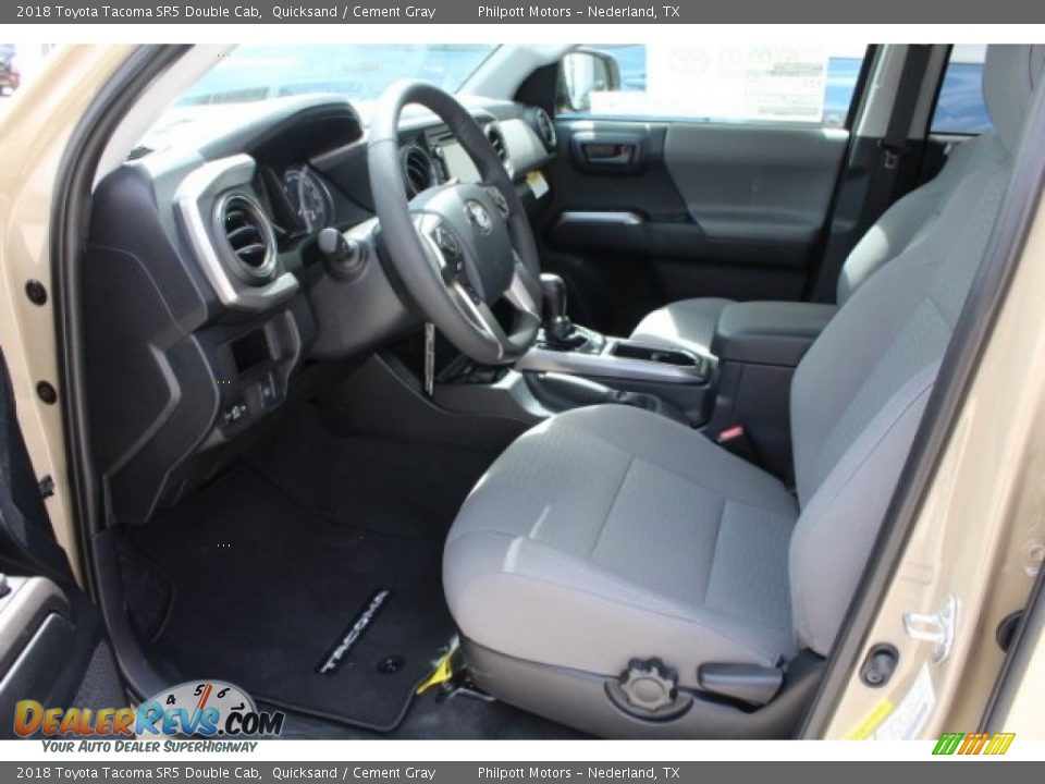 2018 Toyota Tacoma SR5 Double Cab Quicksand / Cement Gray Photo #13
