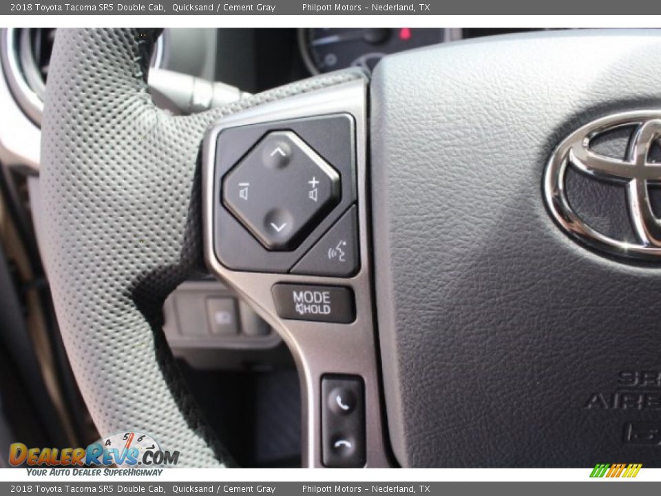 2018 Toyota Tacoma SR5 Double Cab Quicksand / Cement Gray Photo #17