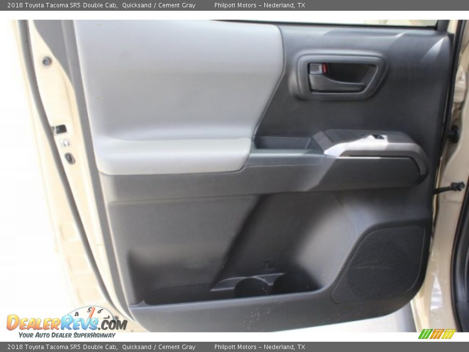 2018 Toyota Tacoma SR5 Double Cab Quicksand / Cement Gray Photo #20