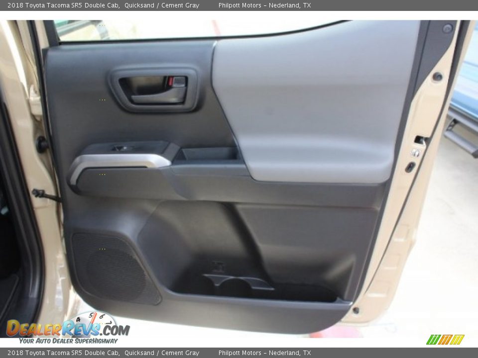 2018 Toyota Tacoma SR5 Double Cab Quicksand / Cement Gray Photo #25